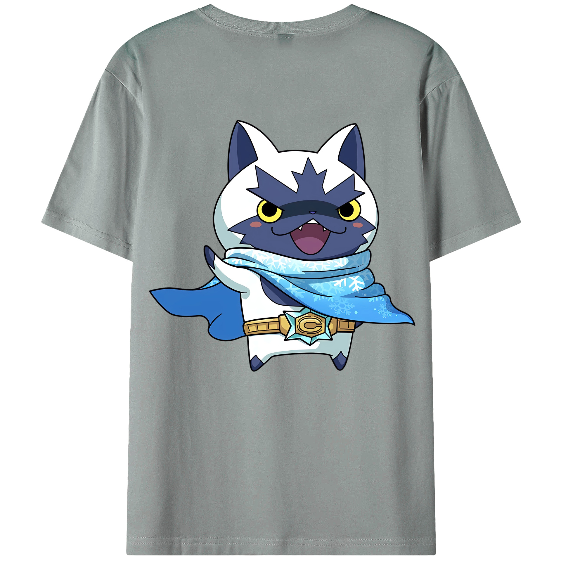（画像用） 妖怪ウォッチ Yo-kai Watch 綿100％ メンズ半袖Tシャツ（バックプリント） 通気性